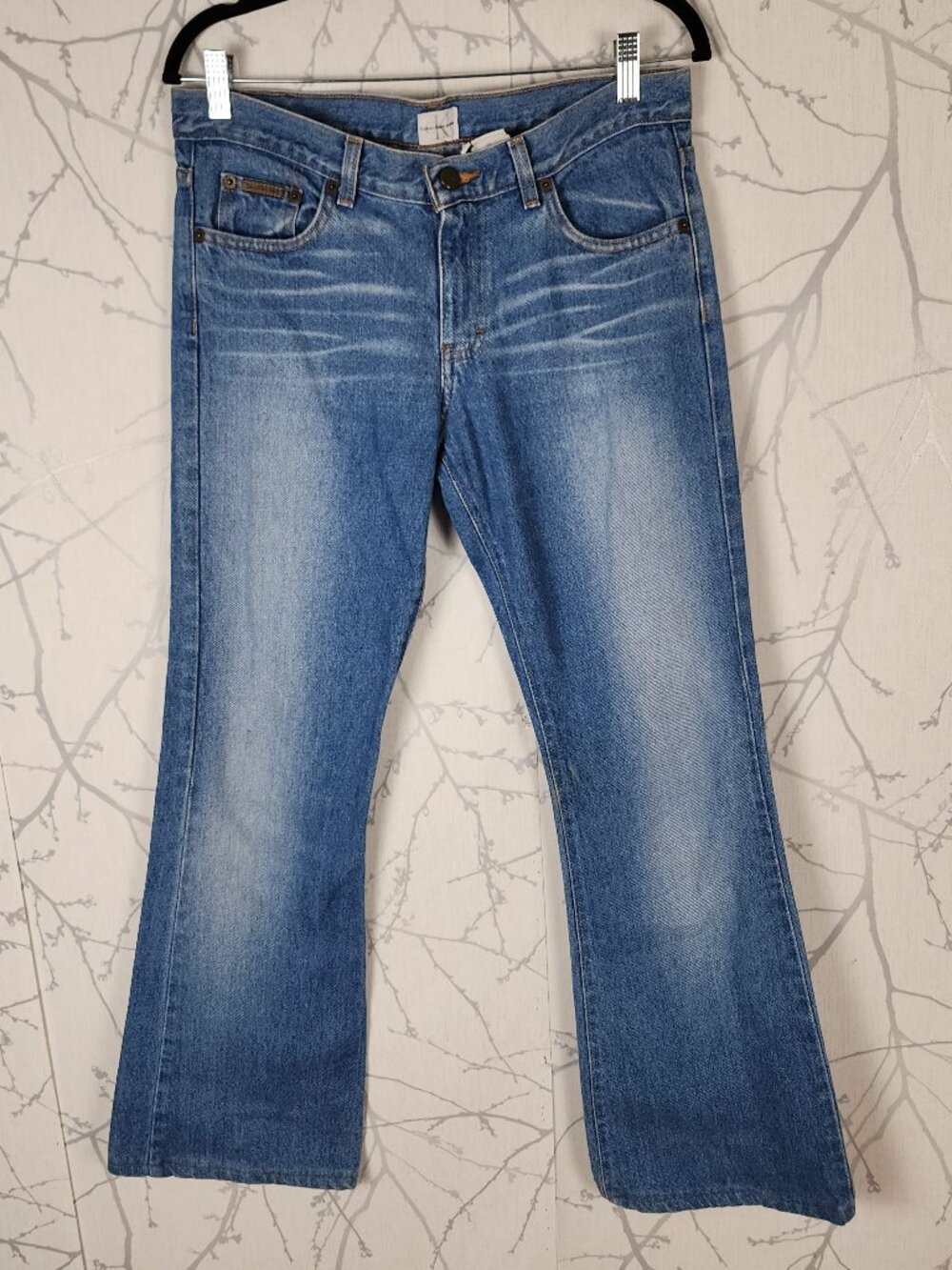 Calvin Klein VTG Retro Blue Wash Low Rise Bootcut Jeans
